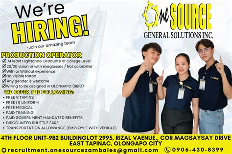 olongapo job hiring without experience|No Experience Jobs in Olongapo City .